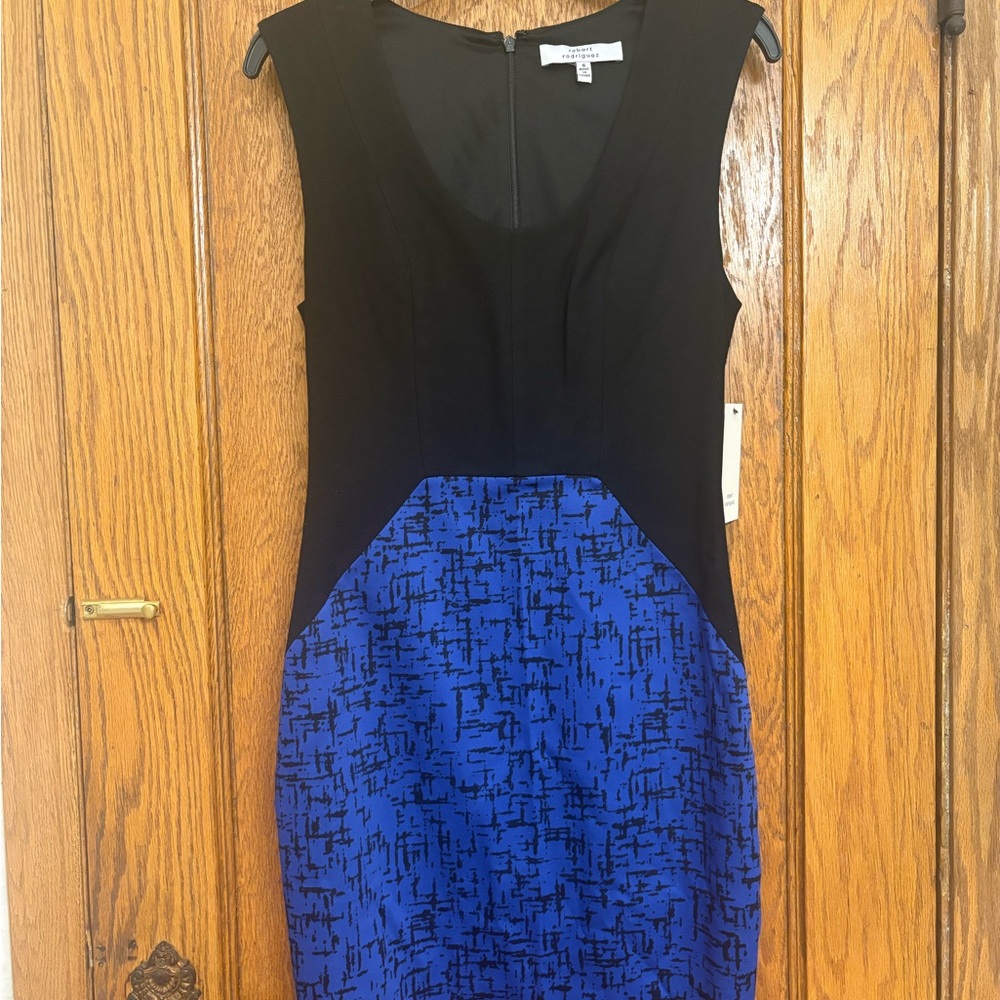 Elegant Black and Blue Women's Dress